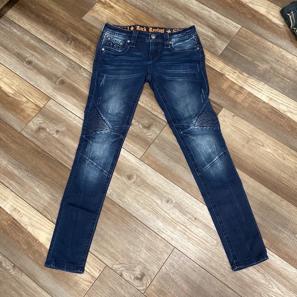 Rock Revival Skinny Motto Jeans - Picture 2 of 4